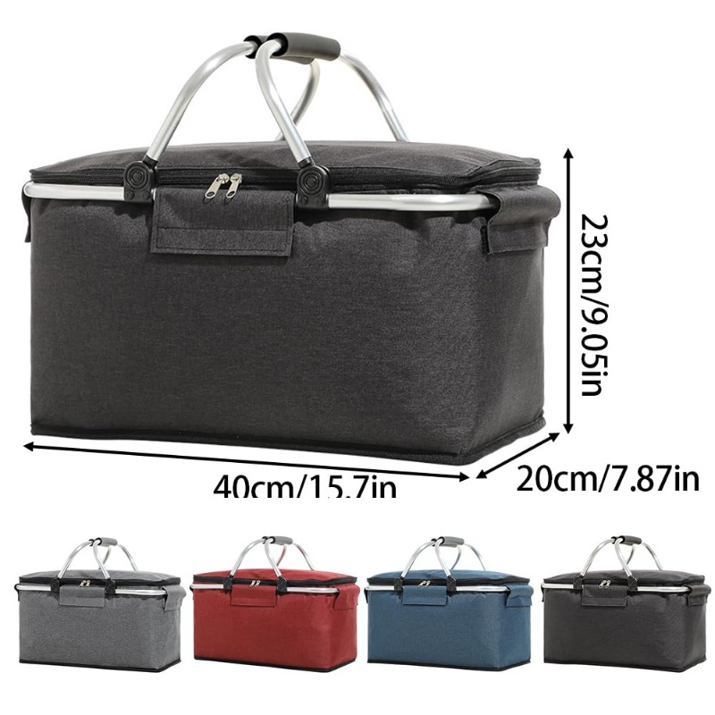 Flat Foldable Oxford Picnic Ba - Food Storage Aluminum avaliação e preço