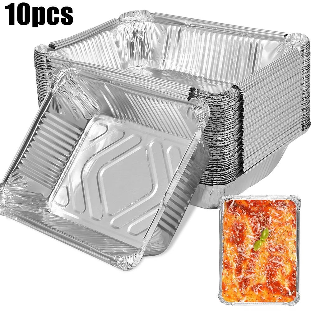 10PCS Disposable Aluminum Foil - Food Storage Aluminum avaliação e preço