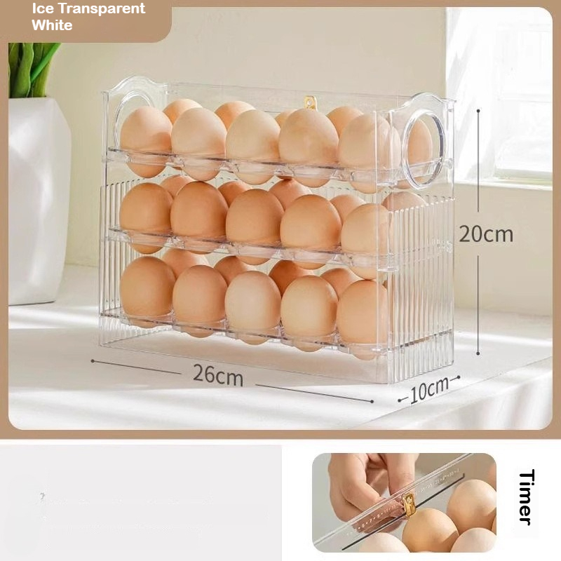 Automatic Rebound Egg Storage  - Food Storage Rack For Kitchen avaliação e preço