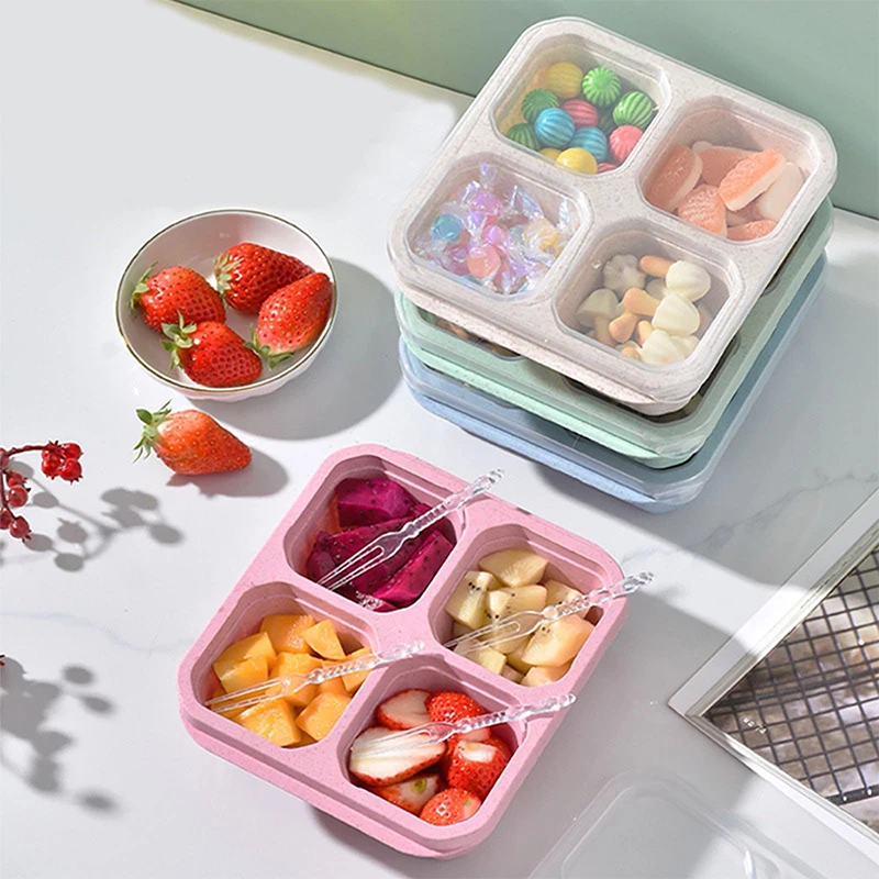 4 Grids Food Storage Box Porta - Food Storage For Refrigerator avaliação e preço