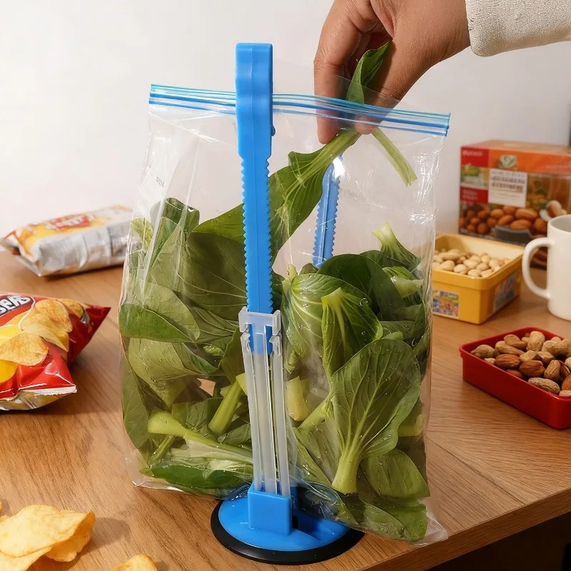 Hands Free Baggy Rack Clip Adj - Food Storage Rack For Kitchen avaliação e preço