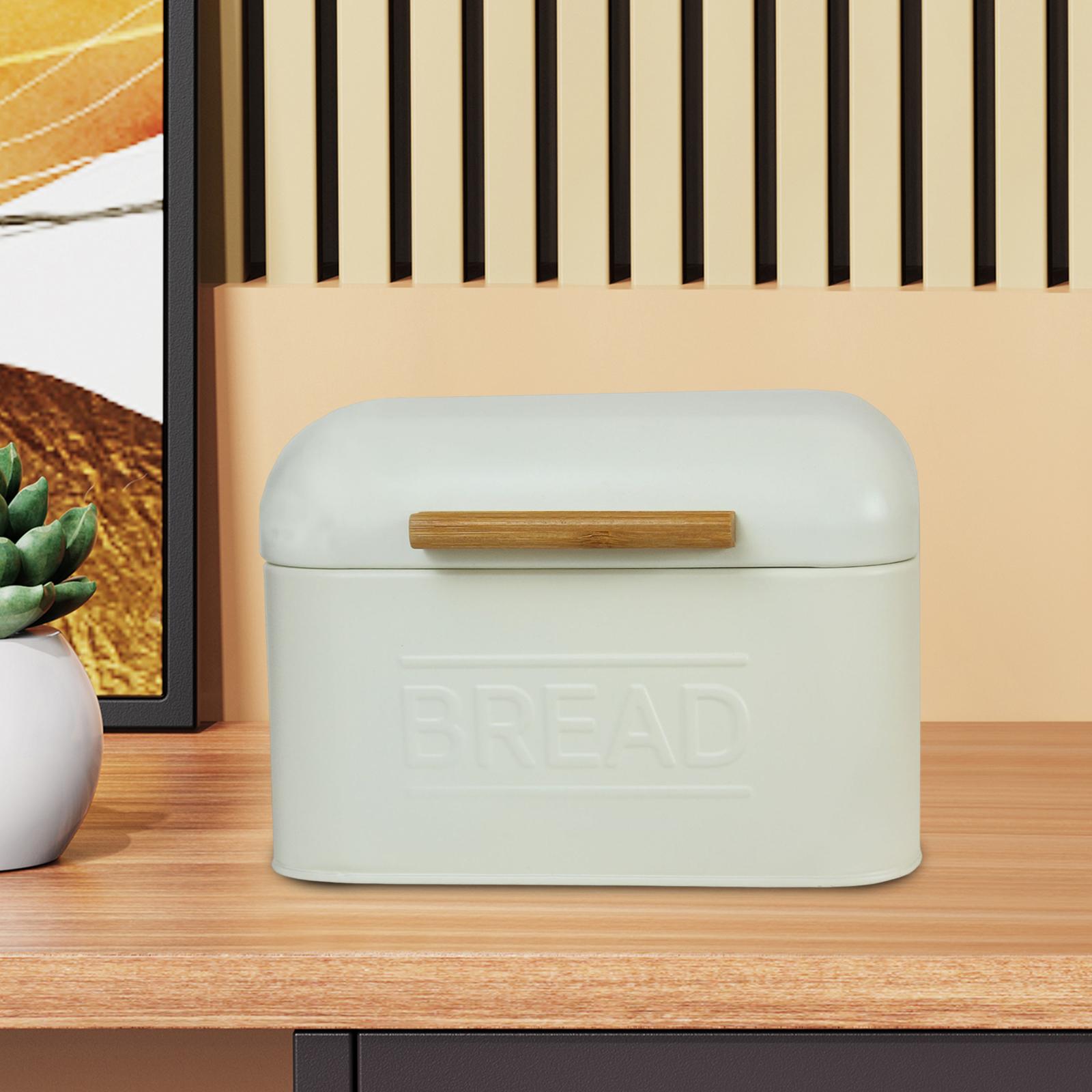 Iron Bread Box, Countertop Pas - Bread Box Bamboo avaliação e preço