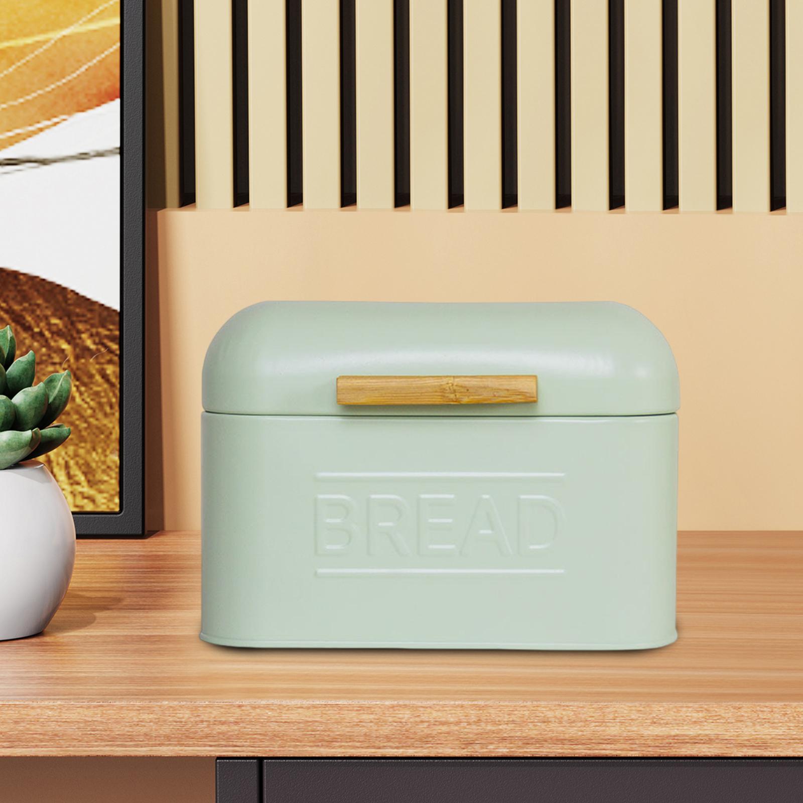 Iron Bread Box, Countertop Pas - Bread Box Bamboo avaliação e preço