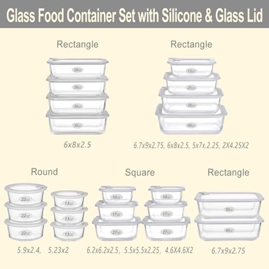 Glass Food Containers with Gla - Food Storage Lidl avaliação e preço