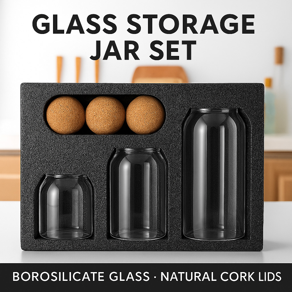 Premium Borosilicate Glass Jar - Food Storage Lidl avaliação e preço