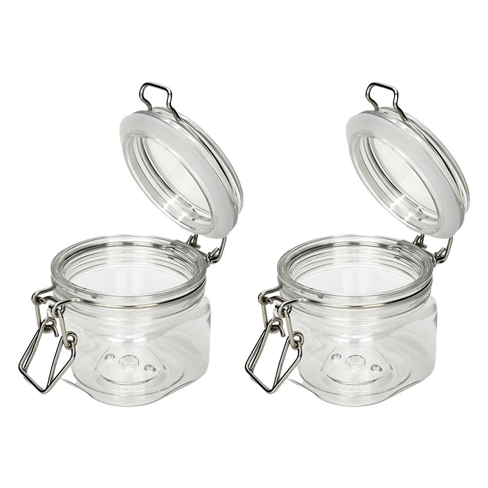 2Pcs Sealed Storage Jars Trans - Food Storage Jars Plastic avaliação e preço