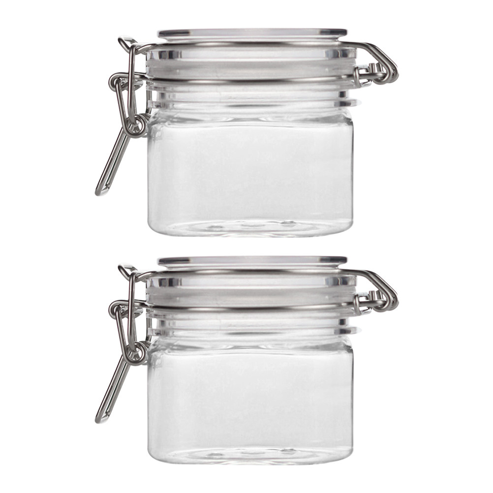 2Pcs Sealed Storage Jars Trans - Food Storage Jars Plastic avaliação e preço