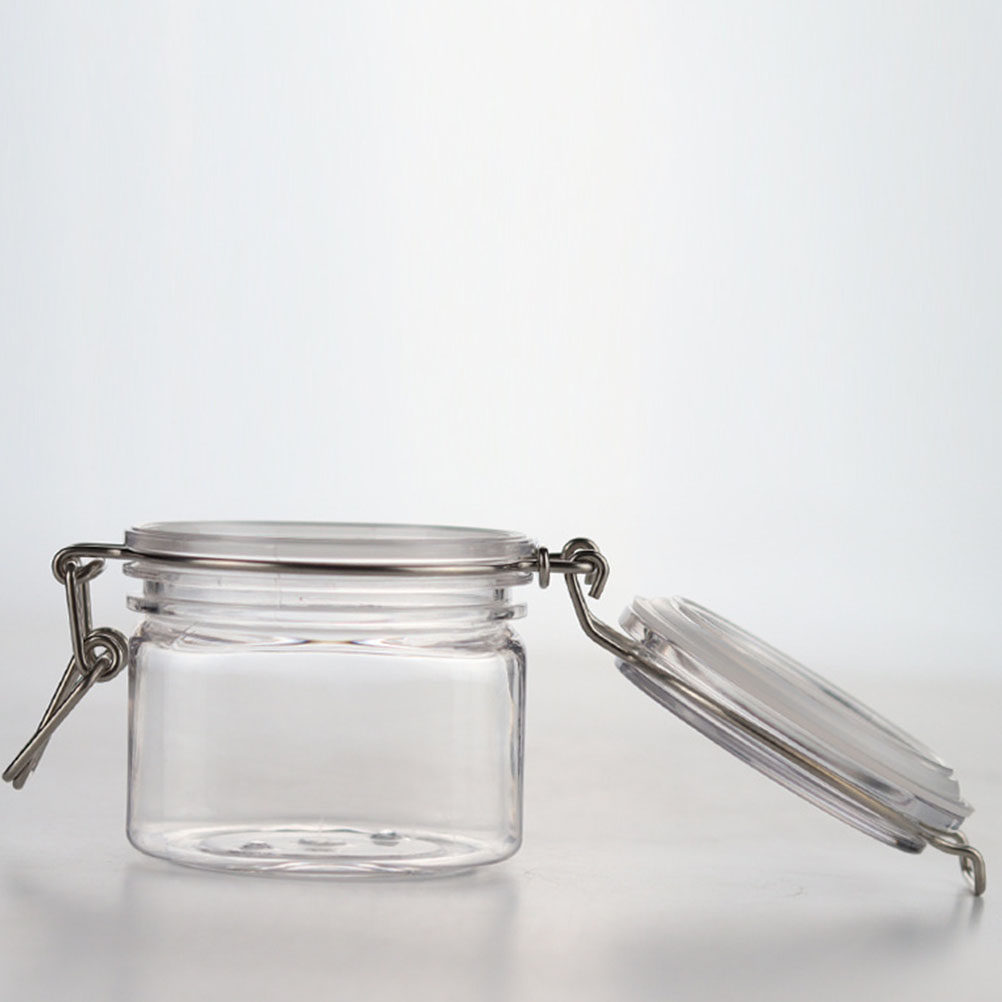 2Pcs Sealed Storage Jars Trans - Food Storage Jars Plastic avaliação e preço