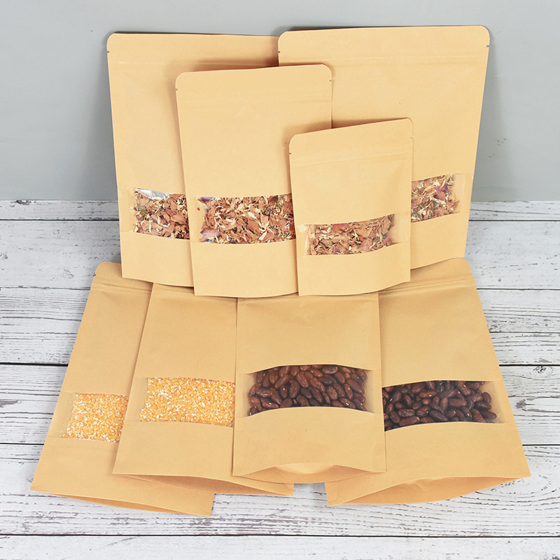 20/50pcs Kraft Paper Zip Lock  - Lock And Lock Food Storage avaliação e preço