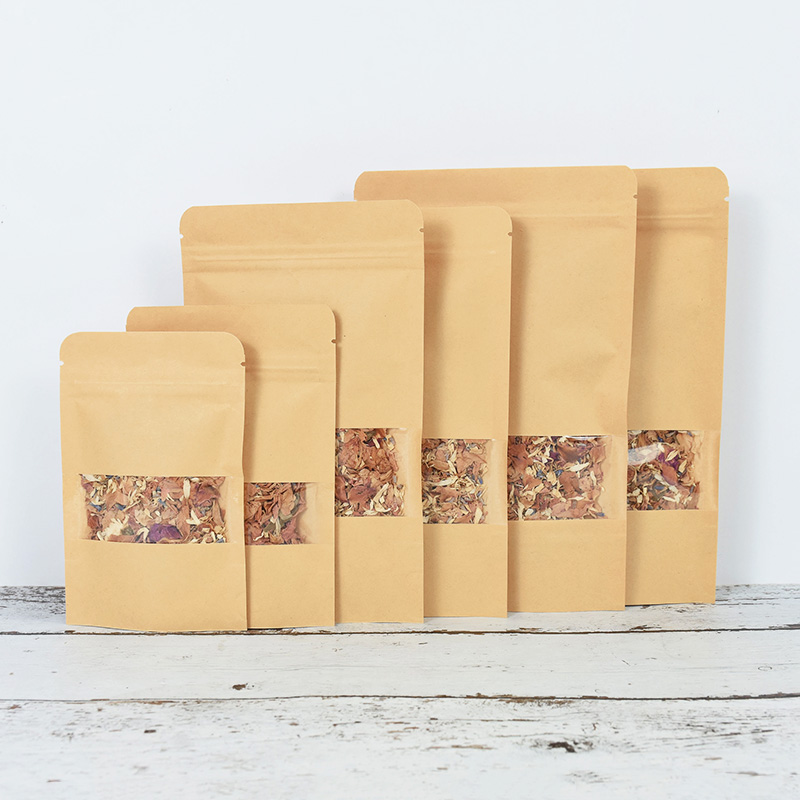 20/50pcs Kraft Paper Zip Lock  - Lock And Lock Food Storage avaliação e preço