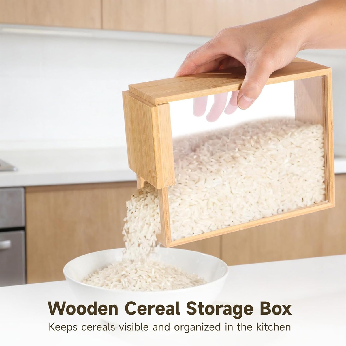 E9 1Pcs Bamboo Cereal Rice Sto - Food Storage Lidl avaliação e preço