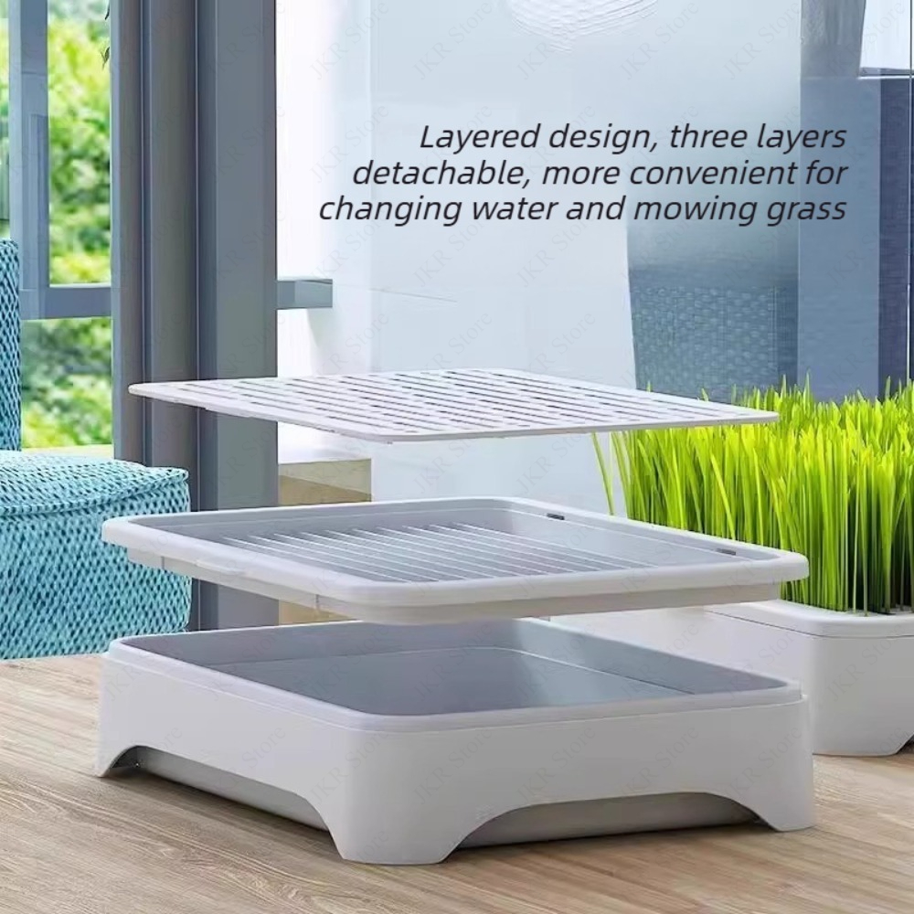Indoor Pet Cat Grass Planter P - Food Storage Plants avaliação e preço