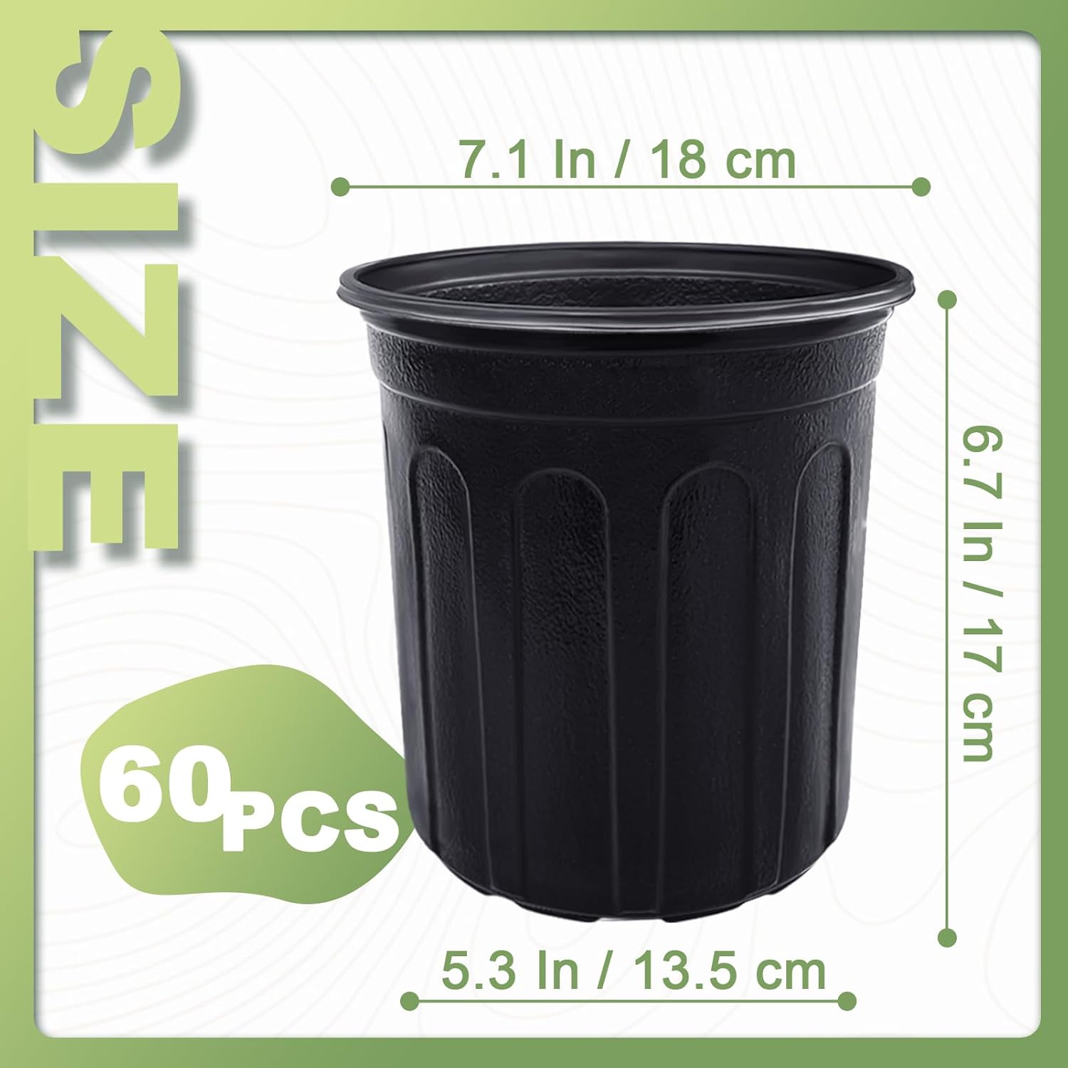 60 Pcs 1 Gallon Flexible Plant - Food Storage Plants avaliação e preço
