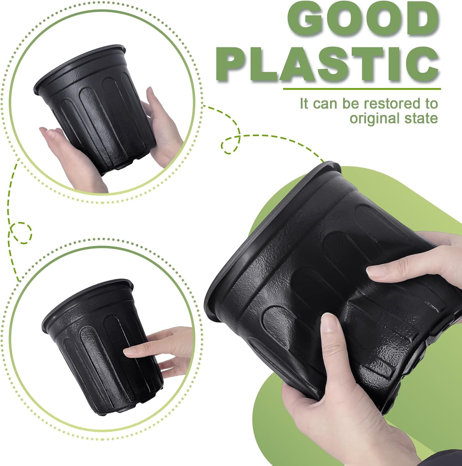 60 Pcs 1 Gallon Flexible Plant - Food Storage Plants avaliação e preço