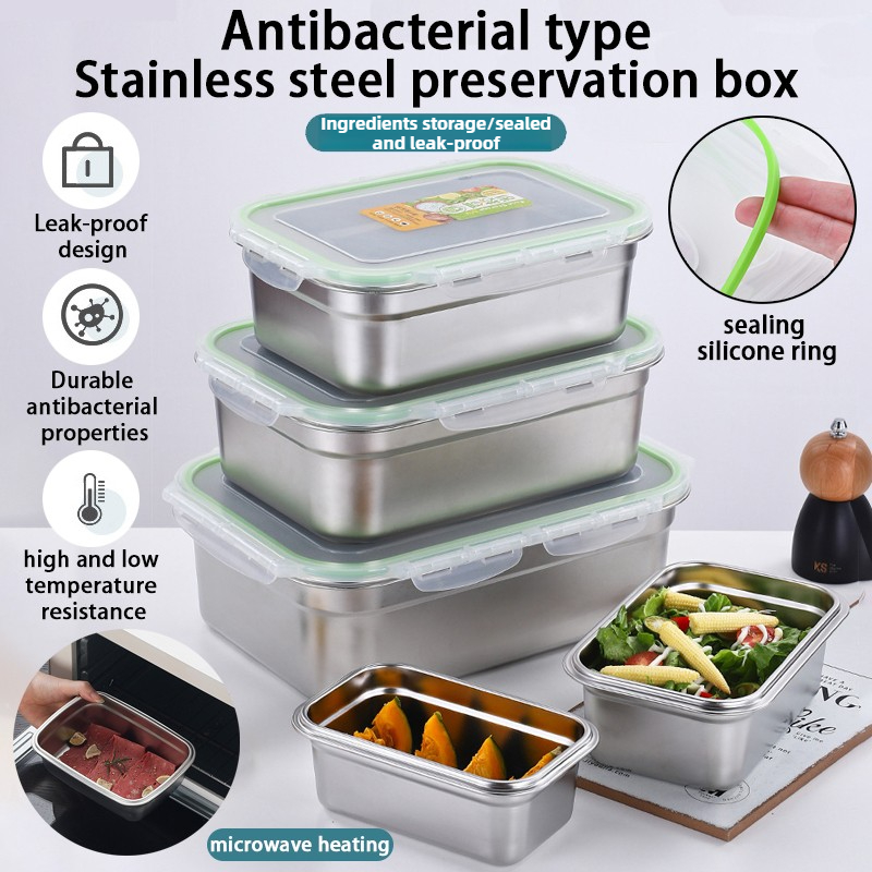 304Stainless steel fresh-keepi - Food Storage Containers Xl avaliação e preço