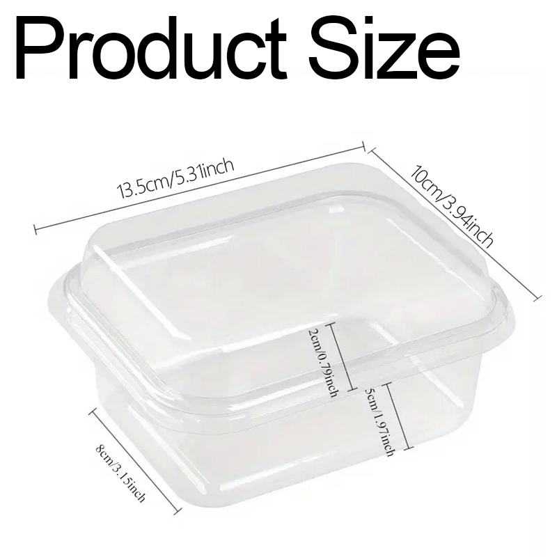 5/10/20PCS Transparent Cake Bo - Xmas Food Storage Containers avaliação e preço