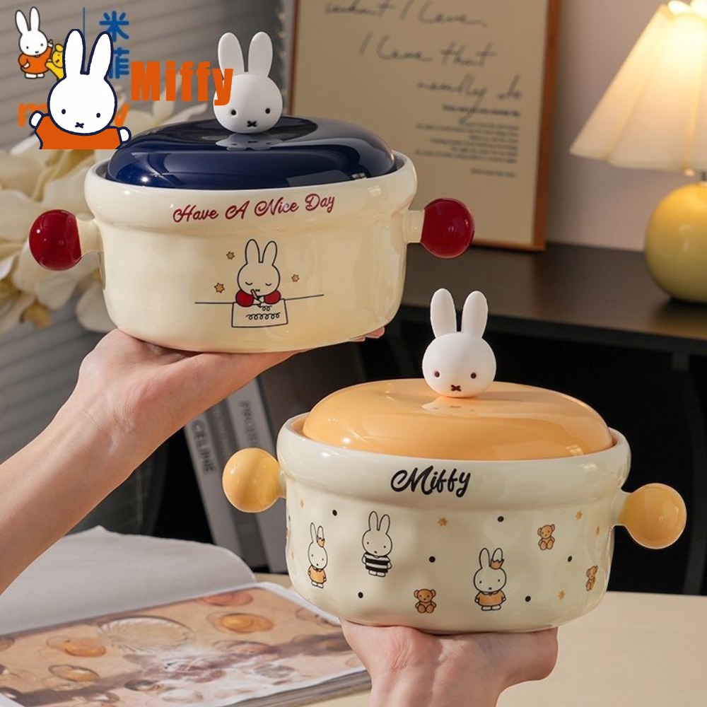 Kawaii Miffy Ceramic Bowl Lid  - Food Storage Containers Xl avaliação e preço