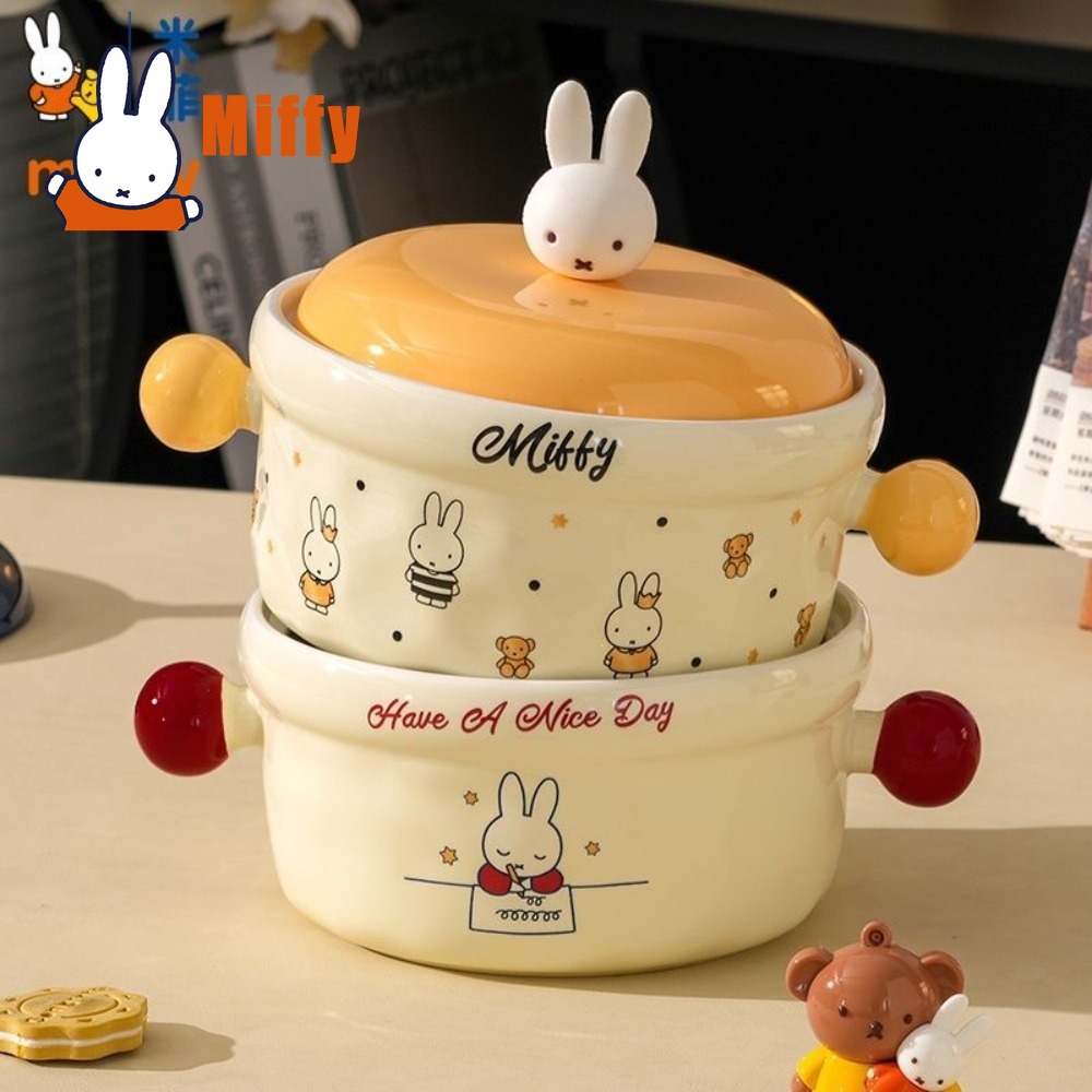 Kawaii Miffy Ceramic Bowl Lid  - Food Storage Containers Xl avaliação e preço