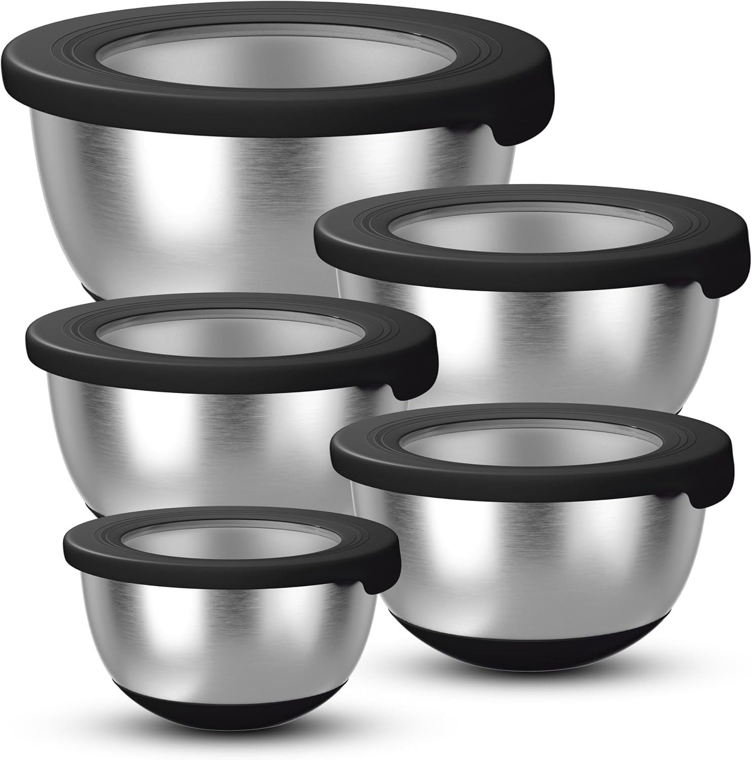 Stainless Steel Mixing Bowls w - Food Storage Bowls avaliação e preço