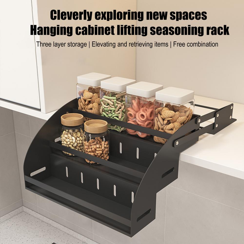 Triple Tier Spice Organizer 3- - Food Storage Rack For Kitchen avaliação e preço