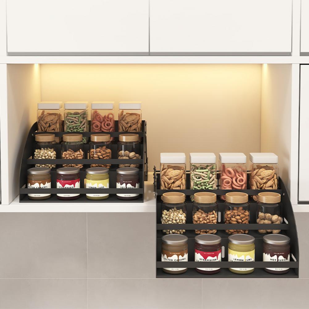 Triple Tier Spice Organizer 3- - Food Storage Rack For Kitchen avaliação e preço