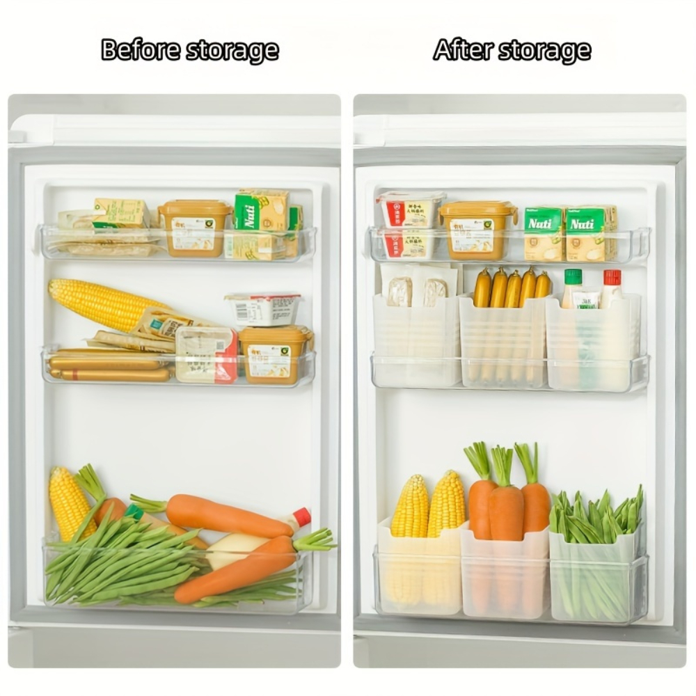 6Pcs Clear Refrigerator Storag - Food Storage For Refrigerator avaliação e preço