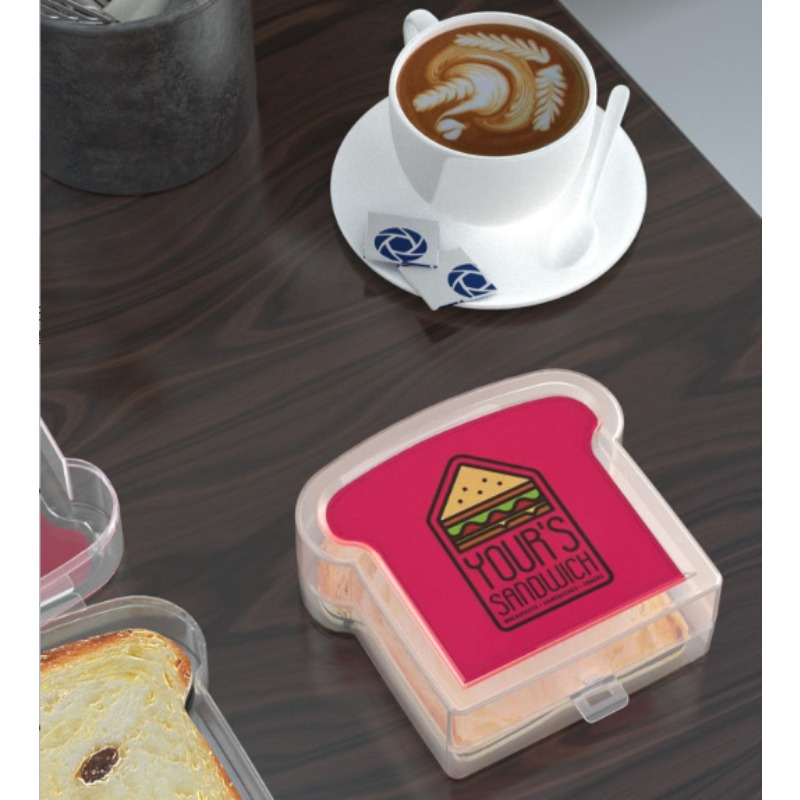 1pcs Sandwich Holder Lunchbox  - Bread Box Bamboo avaliação e preço