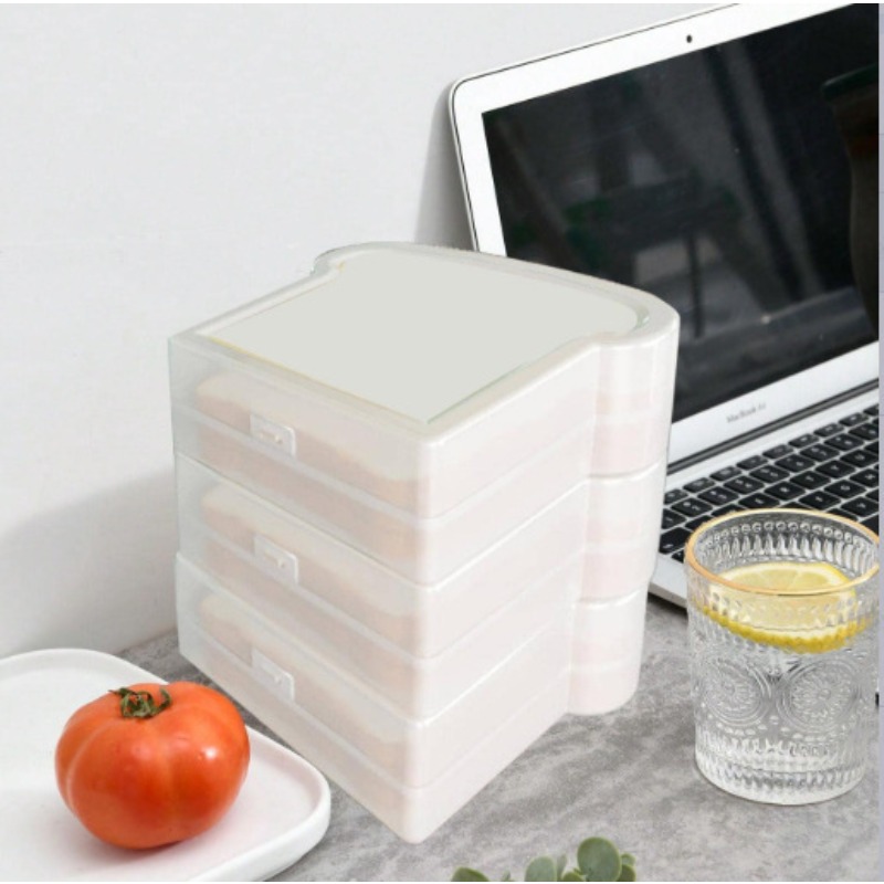 1pcs Sandwich Holder Lunchbox  - Bread Box Bamboo avaliação e preço