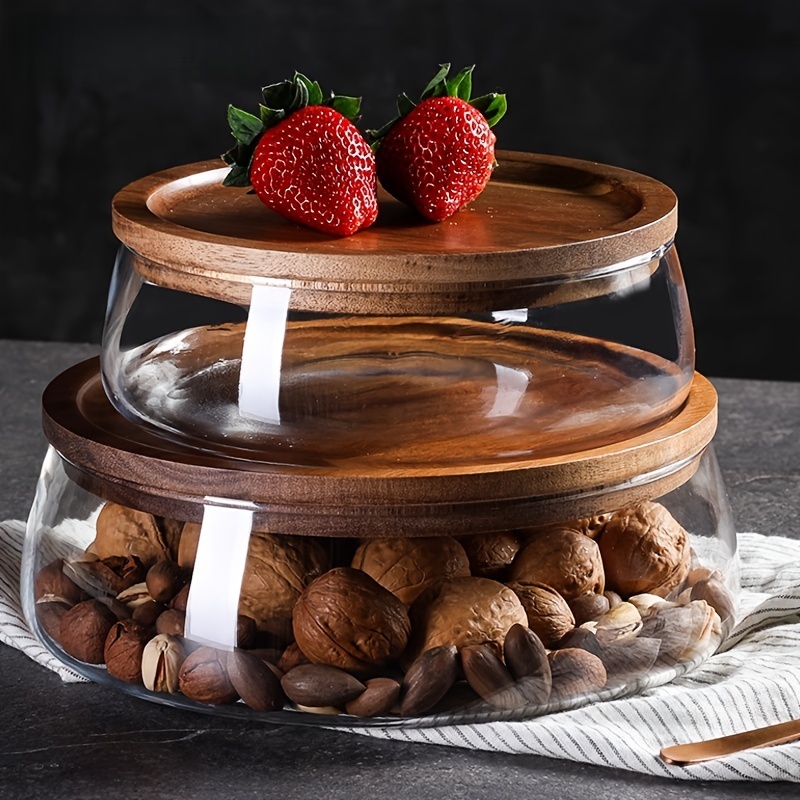 Set of 2 Glass Canisters with  - Food Storage Lidl avaliação e preço