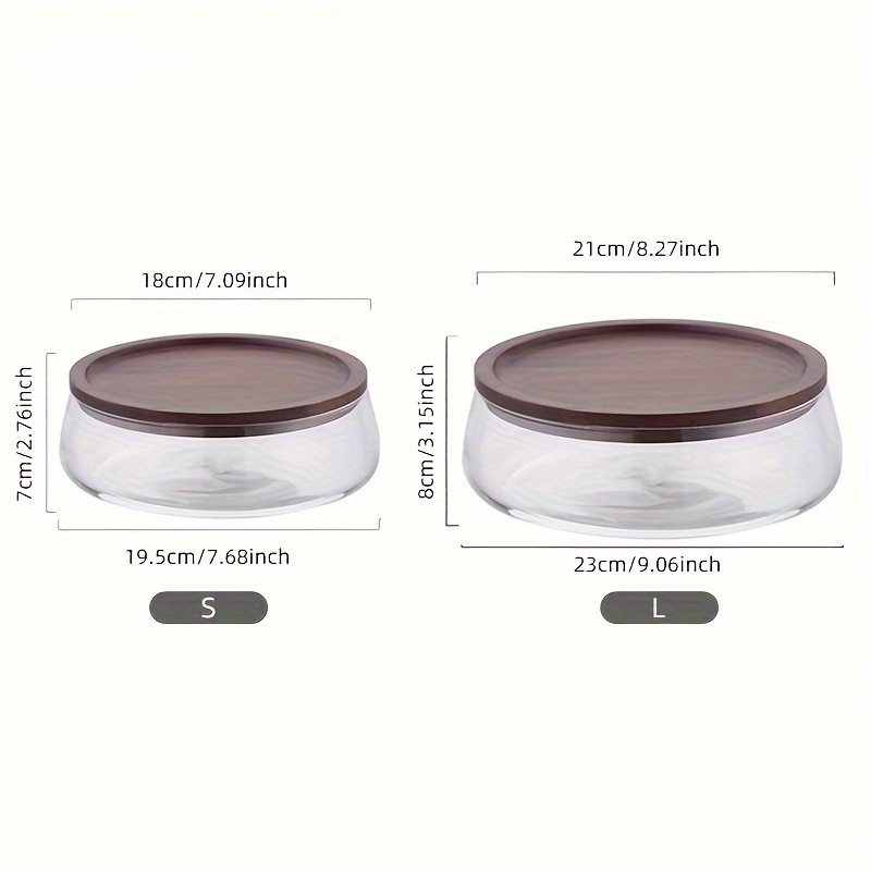 Set of 2 Glass Canisters with  - Food Storage Lidl avaliação e preço