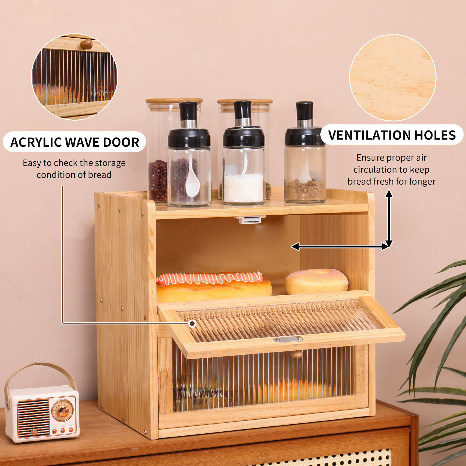 Bread Box Homemade Bread Bin H - Bread Box Bamboo avaliação e preço