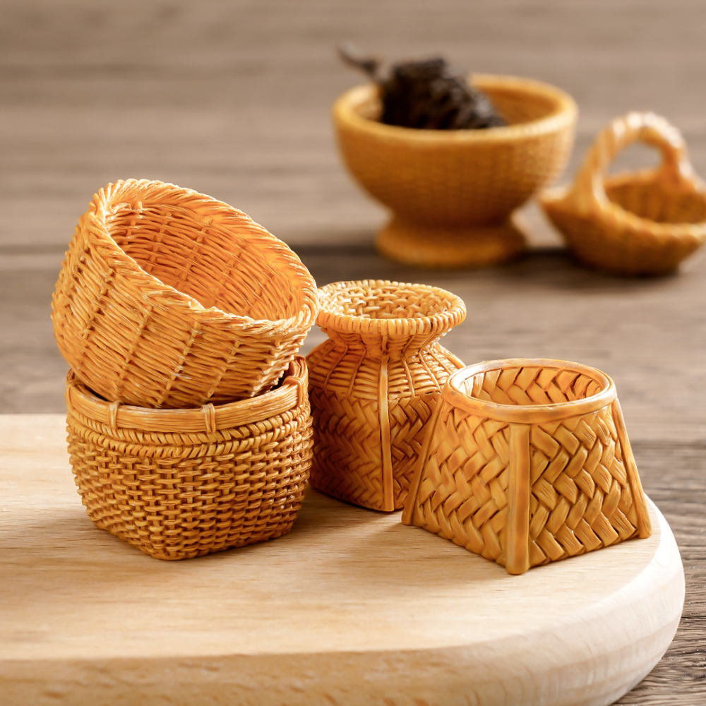 1/12 Dollhouse Miniature Ratta - Bread Box Bamboo avaliação e preço
