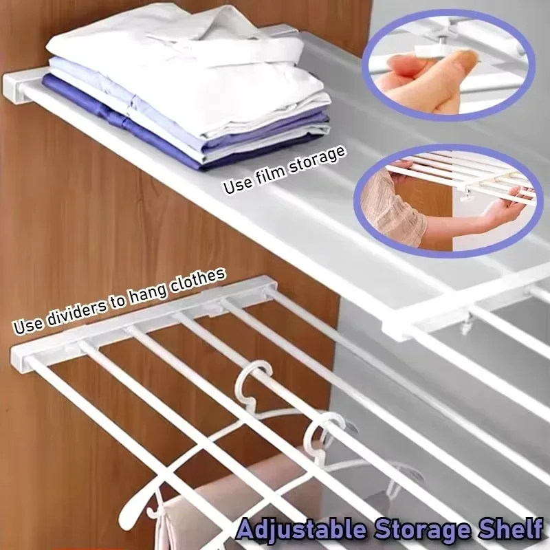 Closet Tension Shelf & Rod Exp - Food Storage Rack For Kitchen avaliação e preço
