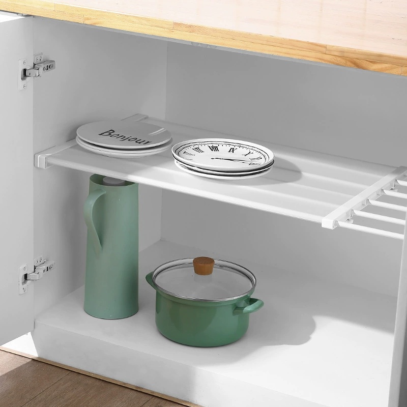 Closet Tension Shelf & Rod Exp - Food Storage Rack For Kitchen avaliação e preço