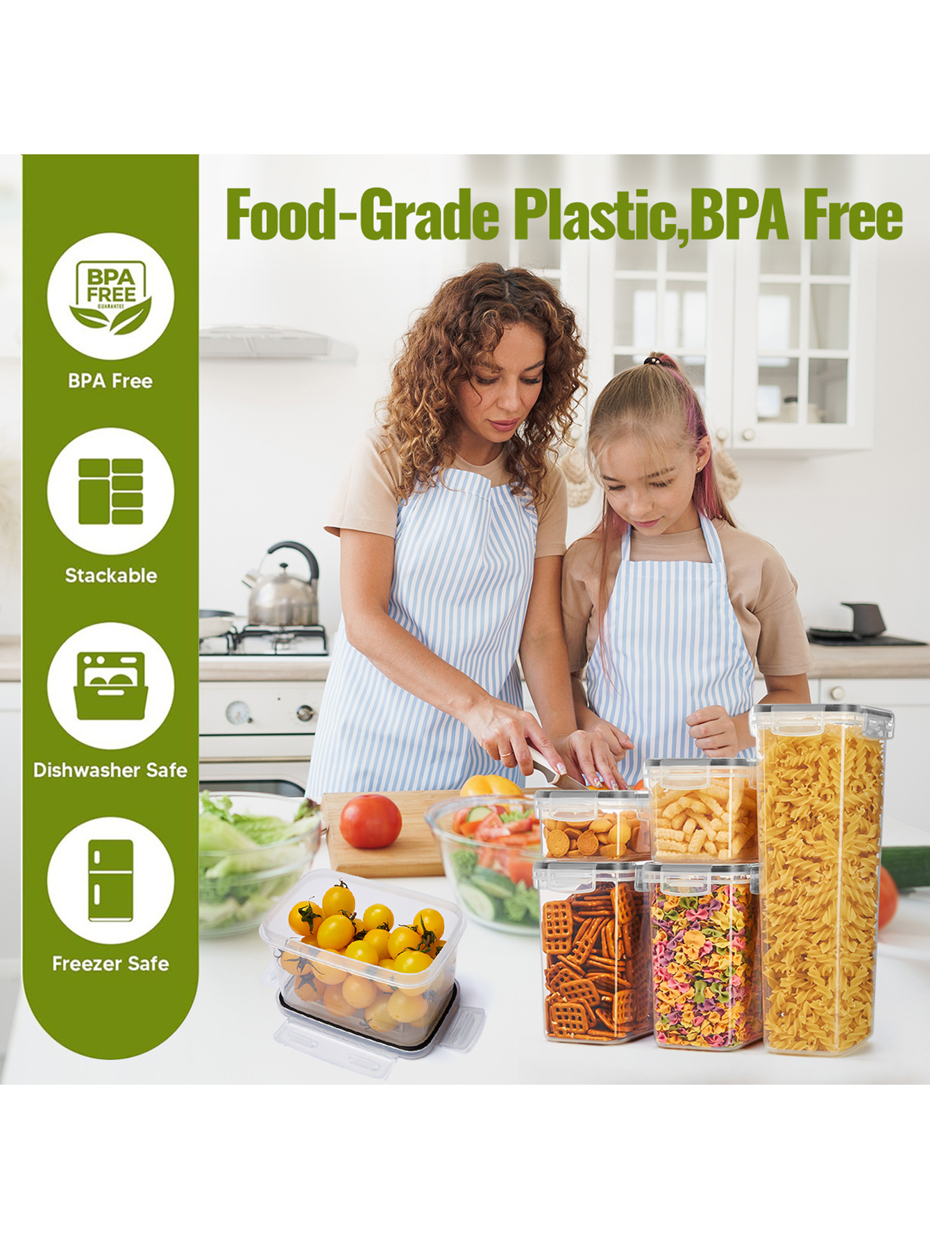 12pcs，Airtight food storage co - Food Storage Jars Plastic avaliação e preço