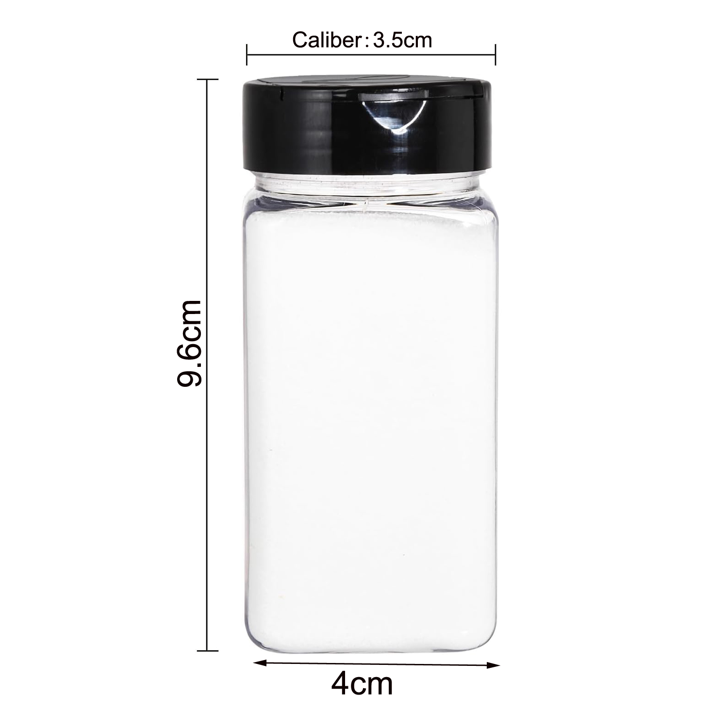 Square Large Plastic Spice Jar - Food Storage Jars Plastic avaliação e preço