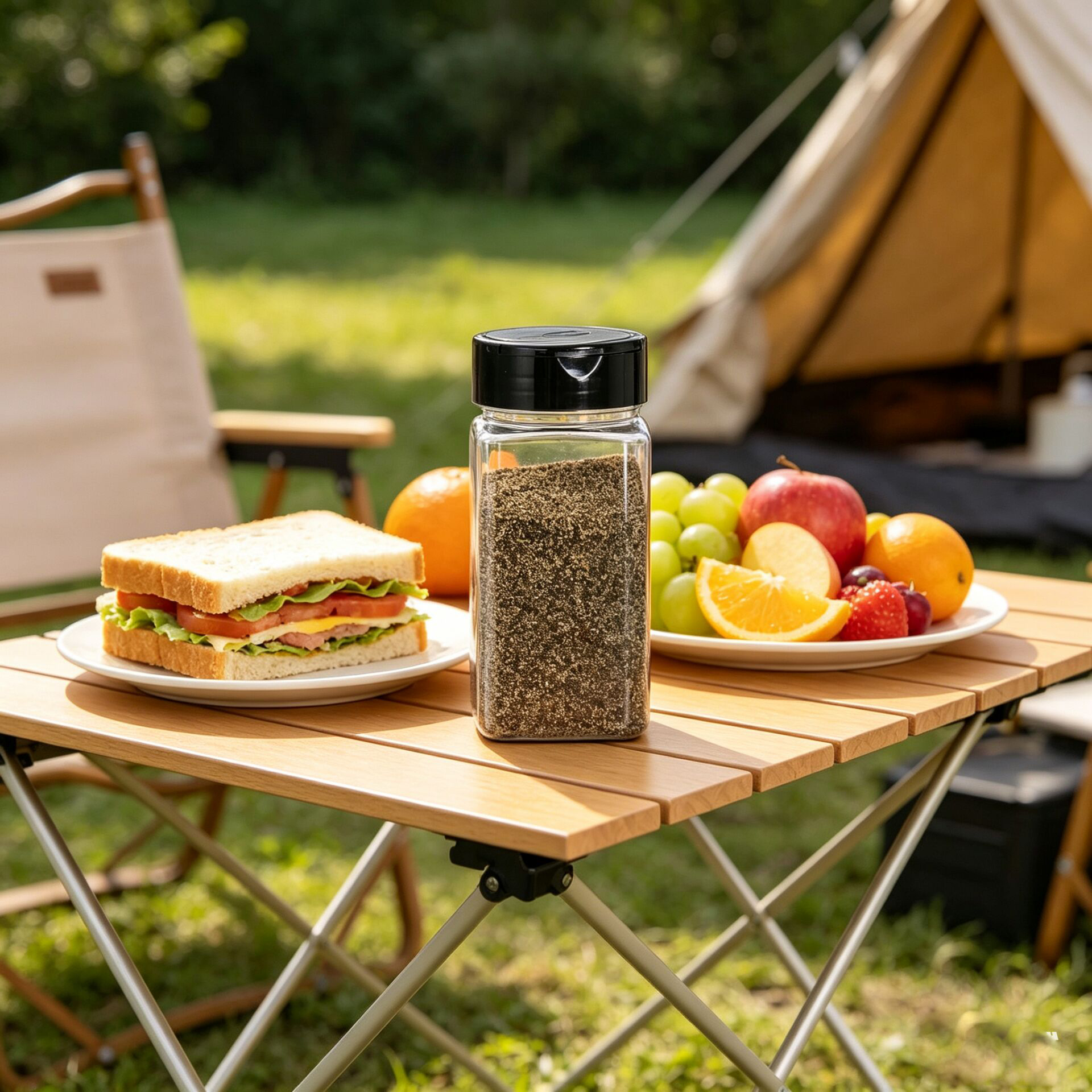 Square Large Plastic Spice Jar - Food Storage Jars Plastic avaliação e preço