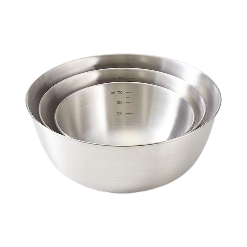3pcs Stainless Steel Bowl Set  - Food Storage Bowls avaliação e preço