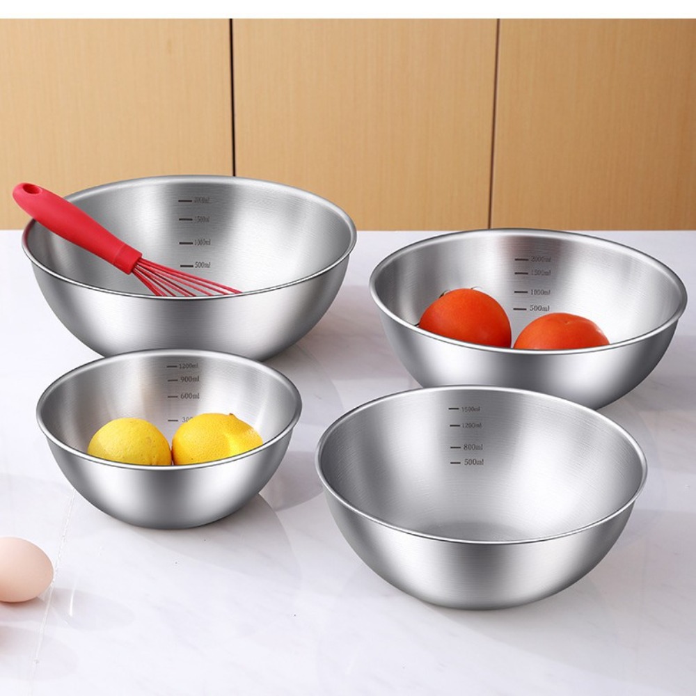 3pcs Stainless Steel Bowl Set  - Food Storage Bowls avaliação e preço