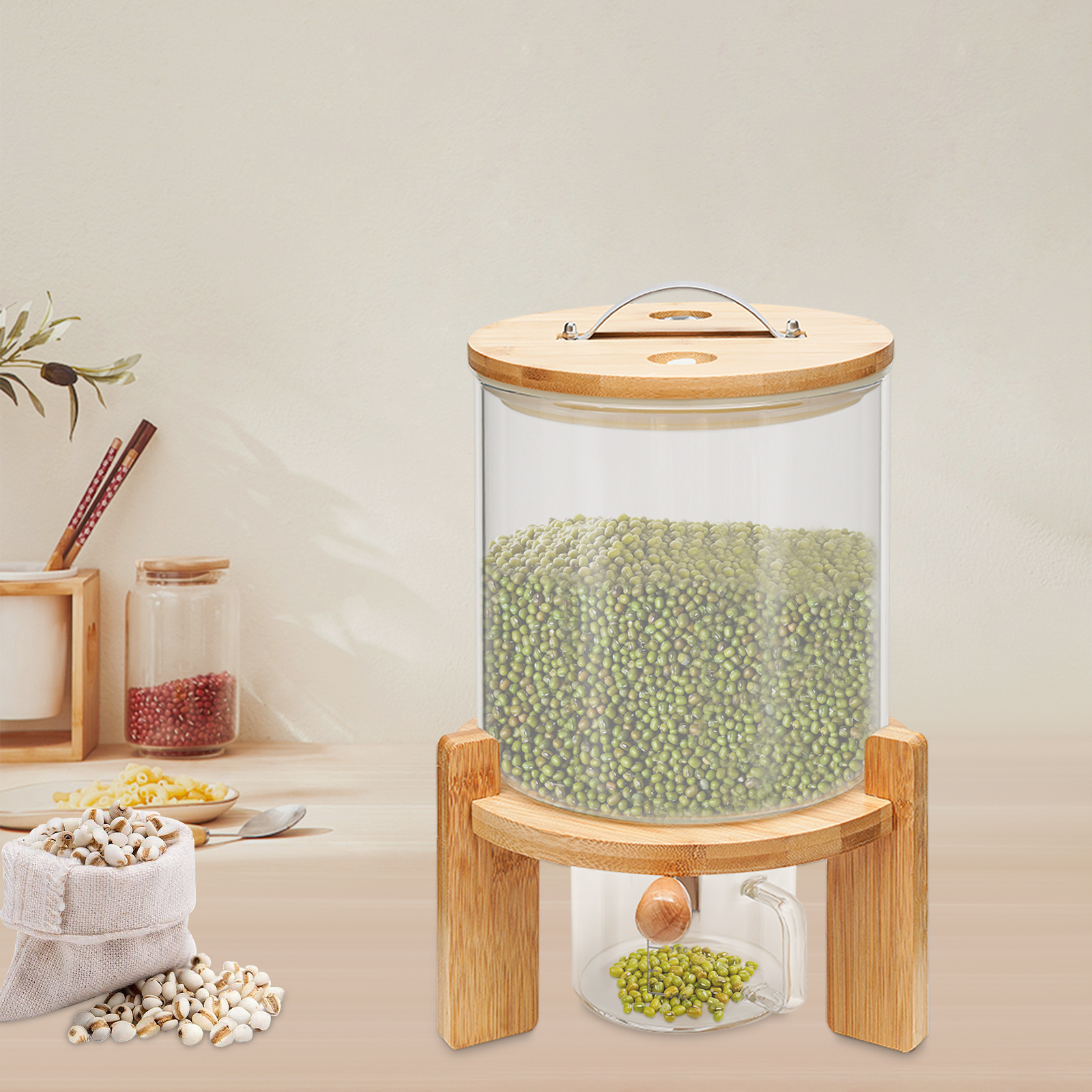 Capacity Airtight Glass Dry Fo - Food Storage Lidl avaliação e preço