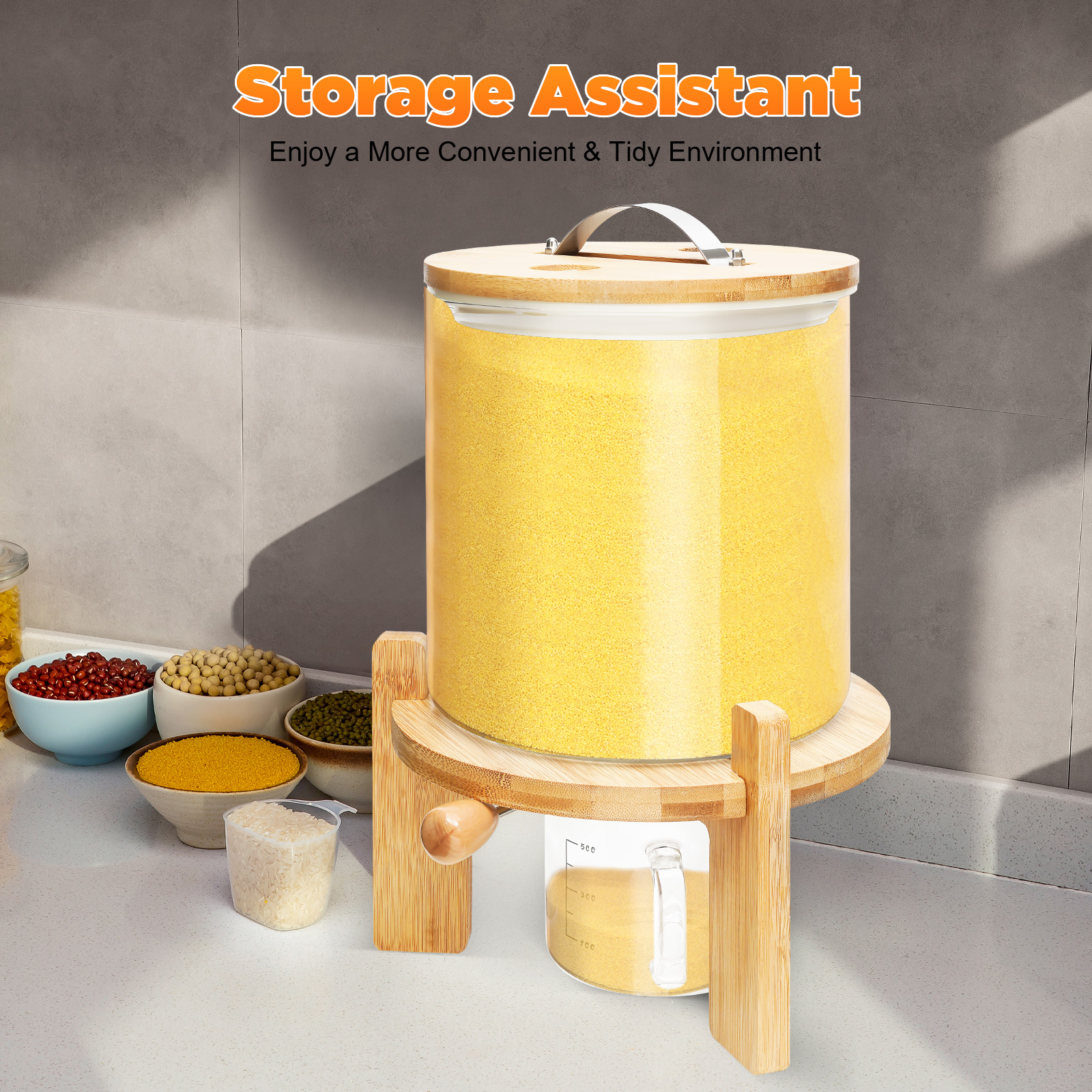 Capacity Airtight Glass Dry Fo - Food Storage Lidl avaliação e preço