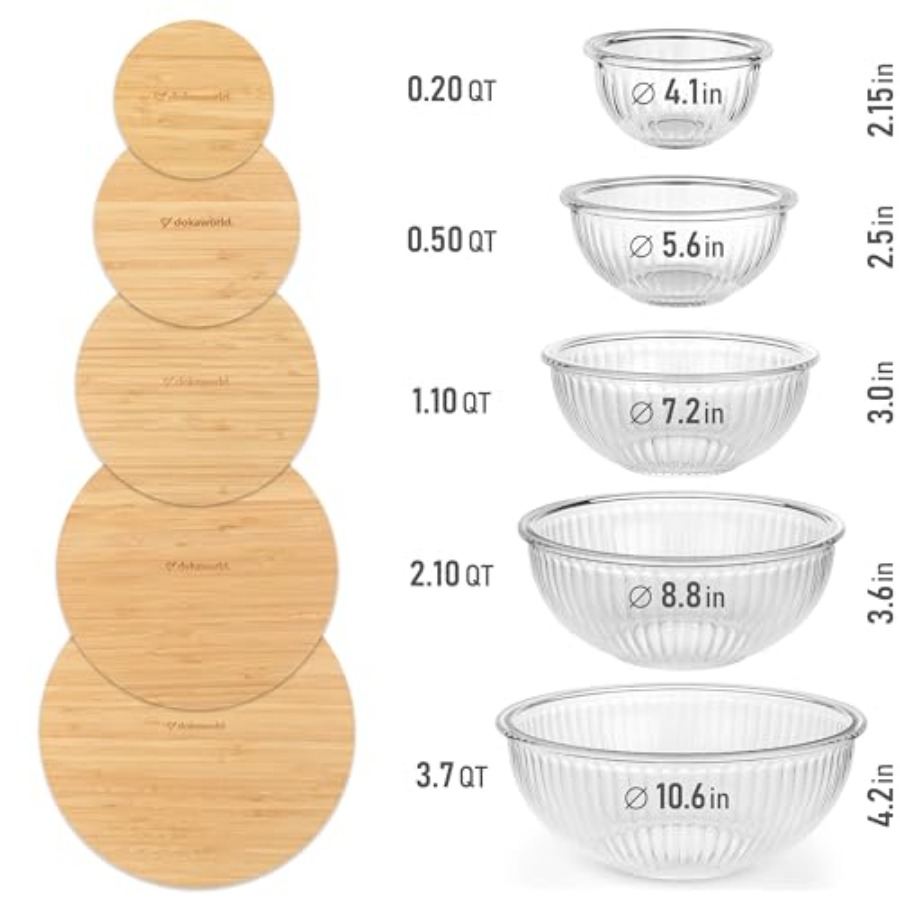Stackable Space-Saving Set of  - Food Storage Bowls avaliação e preço