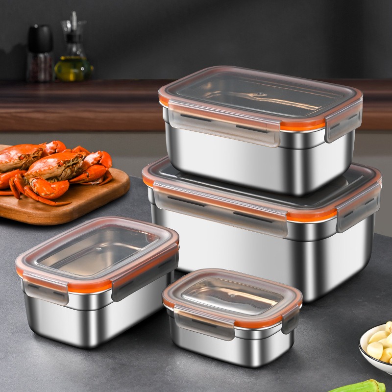 4 Pack Food Storage Containers - Food Storage Camping avaliação e preço