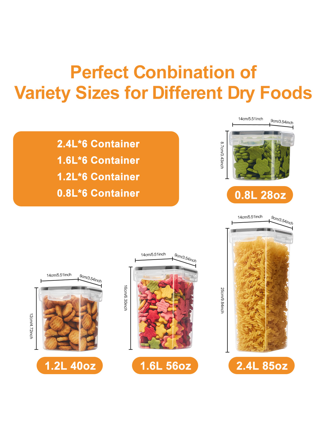 48pcs,Sealed food storage cont - Food Storage Jars Plastic avaliação e preço