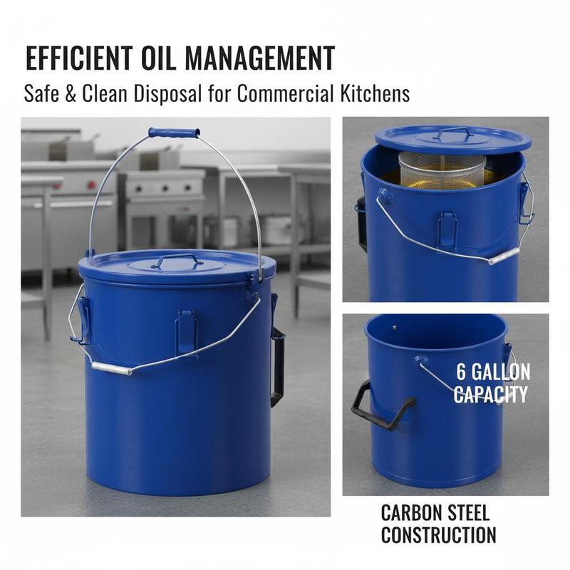 Carbon Steel Oil Storage Pail  - Lock And Lock Food Storage avaliação e preço