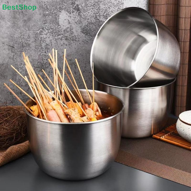 ♪Deepened Stainless Steel Mixi - Food Storage Bowls avaliação e preço