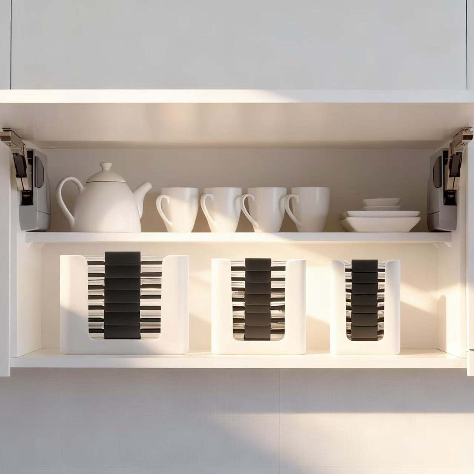 3 Pieces Lid Storage Rack Rect - Food Storage Rack For Kitchen avaliação e preço